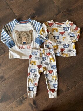 Animal Faces Pajama Set